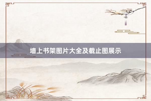 墙上书架图片大全及截止图展示